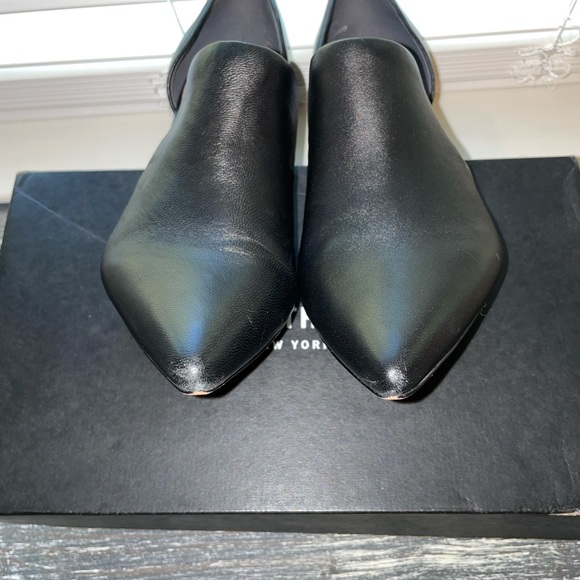 Kenneth Cole Riley 85 DRS pointed toe Loafers black leather pumps size 9. - Picture 9 of 13